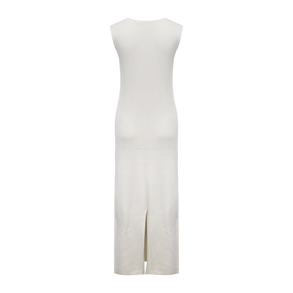132 5. ISSEY MIYAKE Flat Rib Knit Dress - view 2