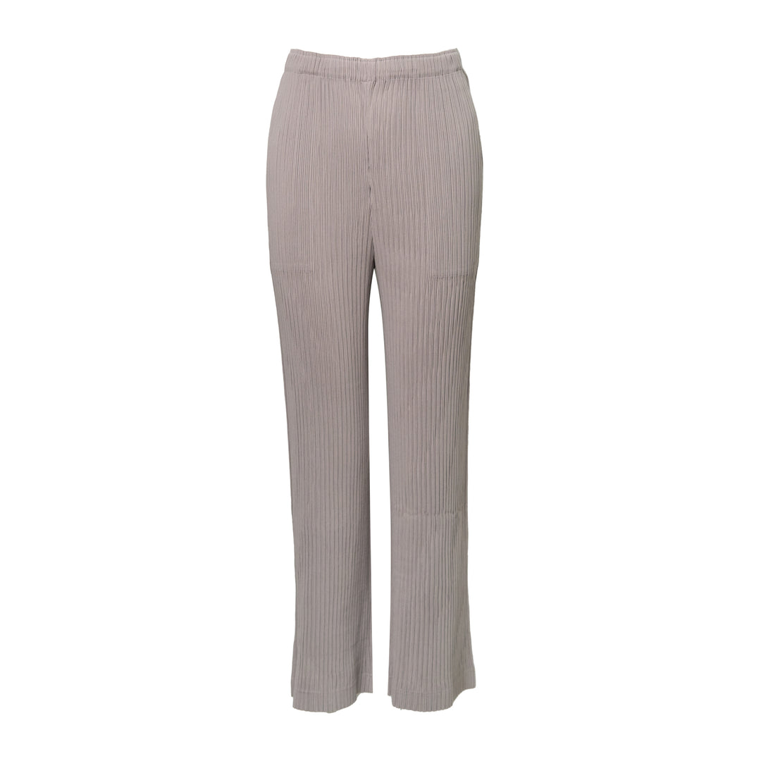 Hatching Pleated Pants
