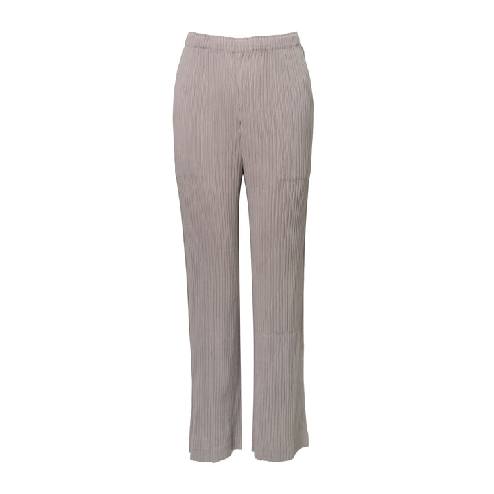Hatching Pleated Pants