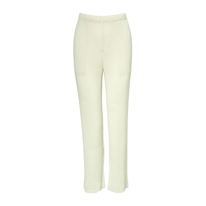 Hatching Pleated Pants