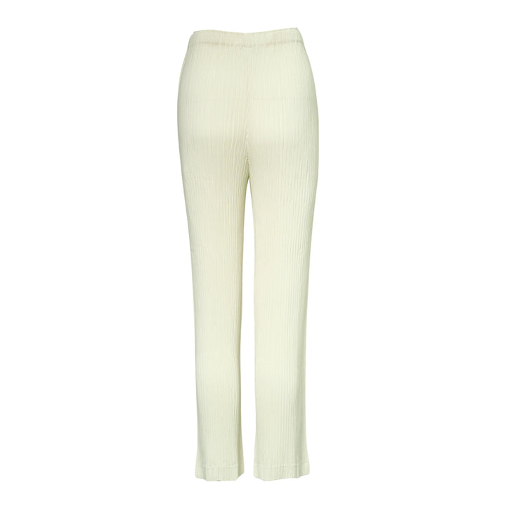 Hatching Pleated Pants