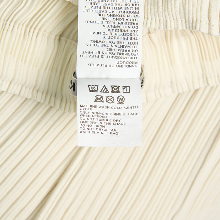 Hatching Pleated Pants