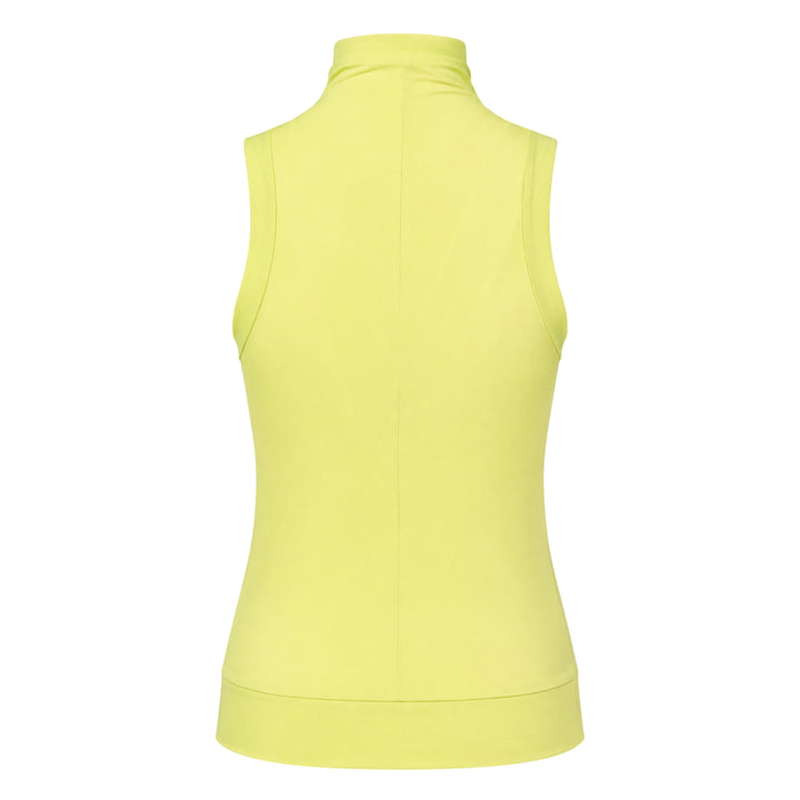 Crossover Turtleneck Sleeveless Top