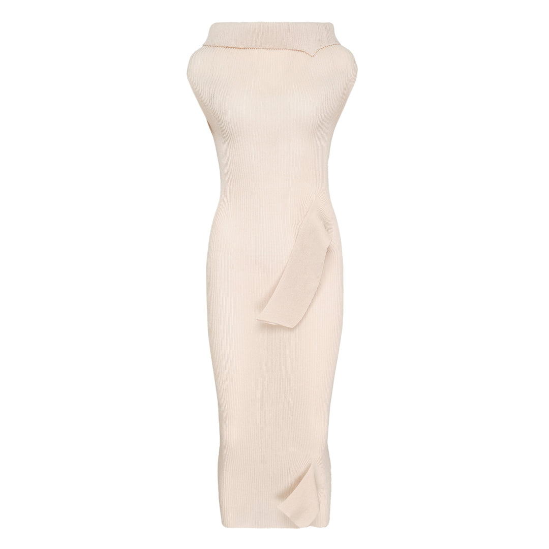 Adventitious High Neck Knit Dress