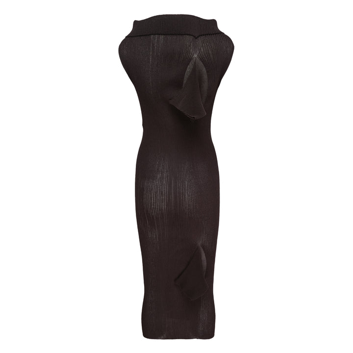 Adventitious High-Neck Knit Dress