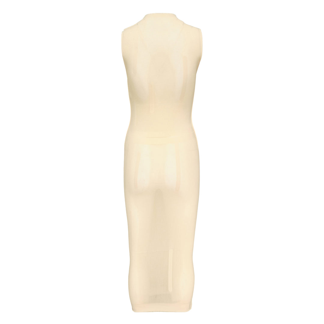 Slits Mesh Knit Dress