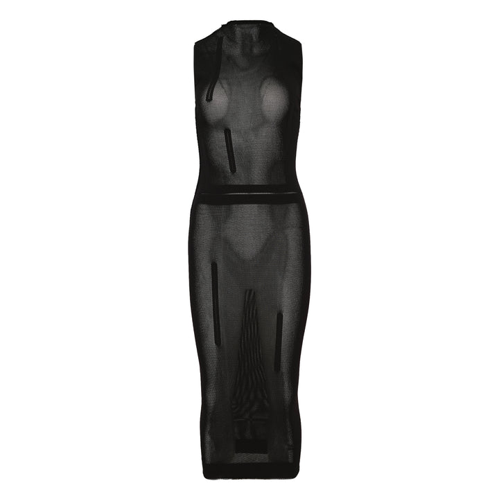 ISSEY MIYAKE Slits Mesh Knit Dress – Available at Club 21, Official Retailer in Singapore, Malaysia & Thailand with Global Shipping Online