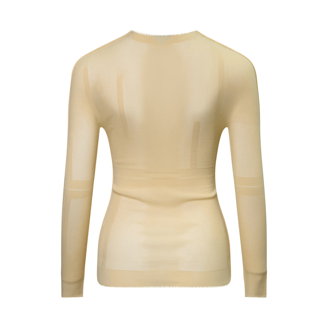 Slits Mesh Knit Top