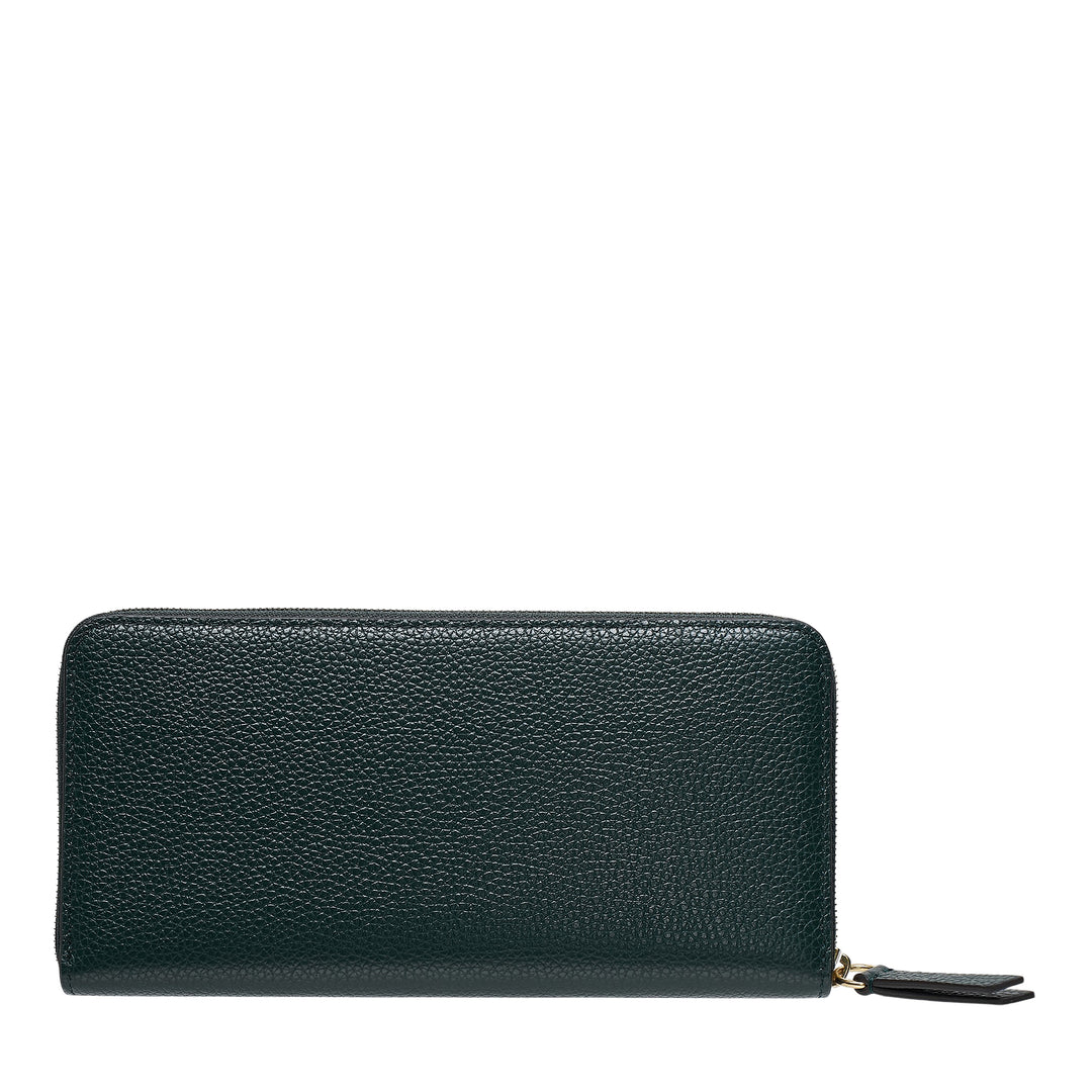 Mulberry Plaque 8 Credit Card Zip Purse Small Classic Grain