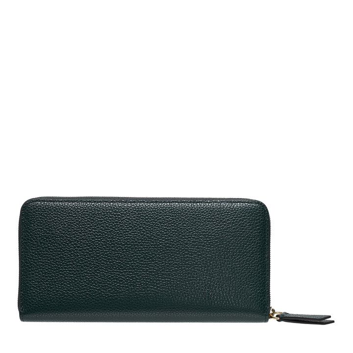 Mulberry Plaque 8 Credit Card Zip Purse Small Classic Grain