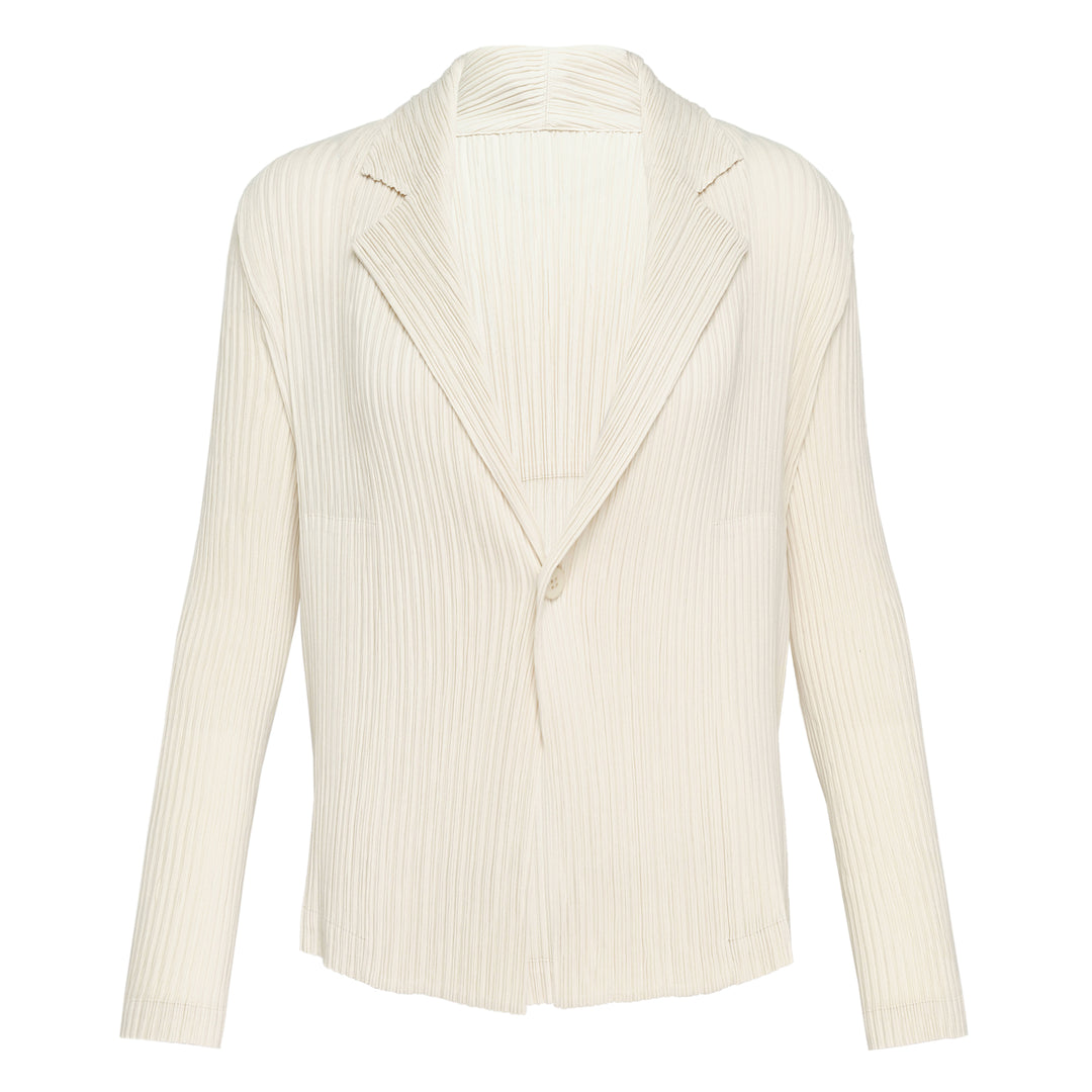 Hatching Pleated Jacket