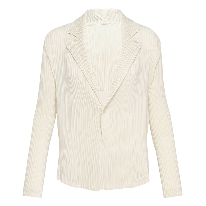 Hatching Pleated Jacket
