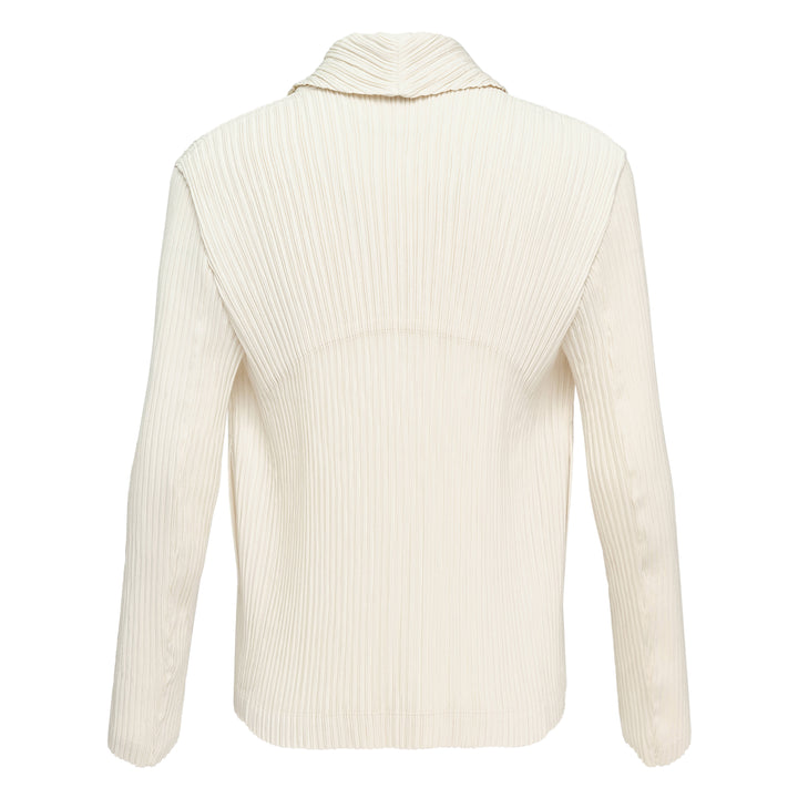 Hatching Pleated Jacket