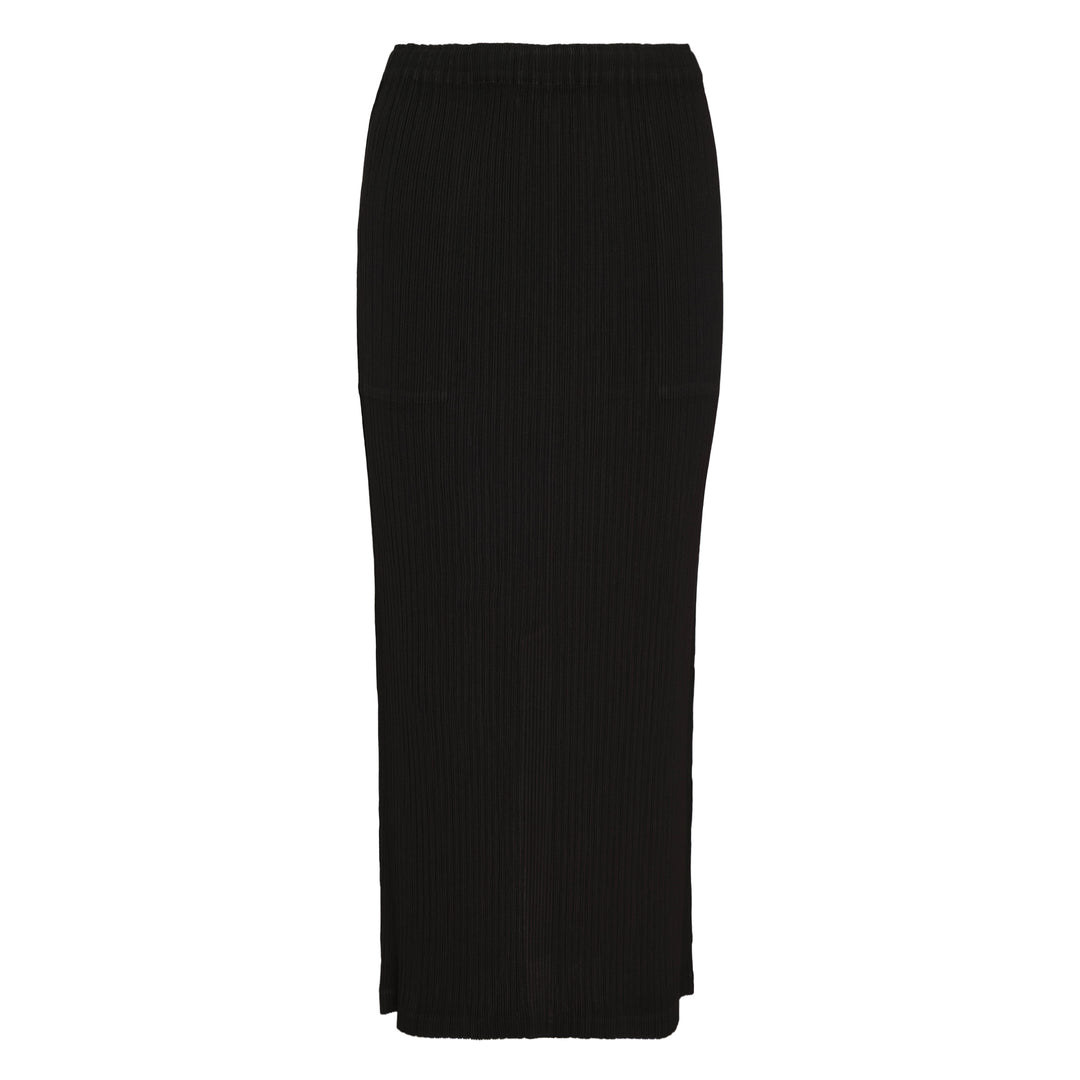 Hatching Pleated Skirt