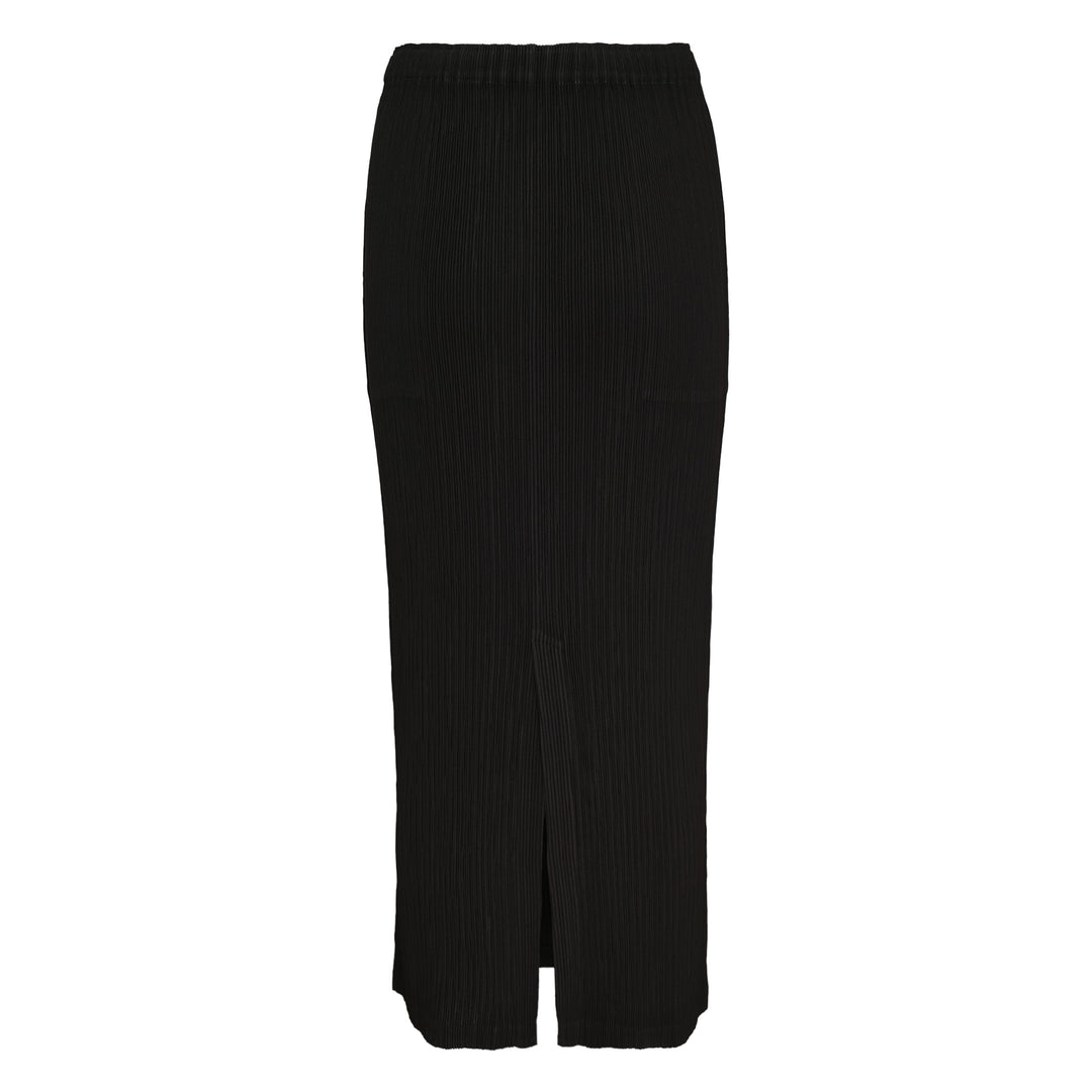 Hatching Pleated Skirt