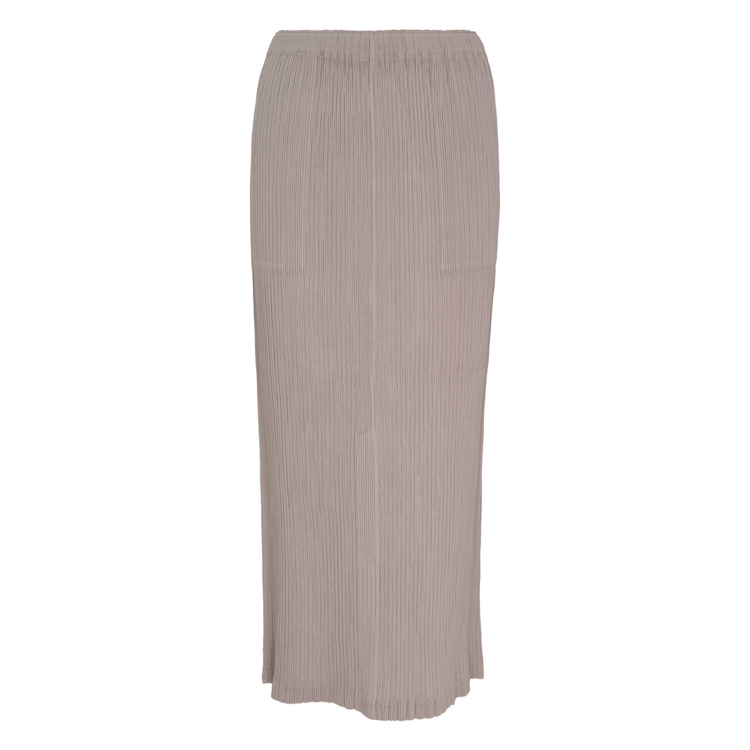 Hatching Pleated Skirt