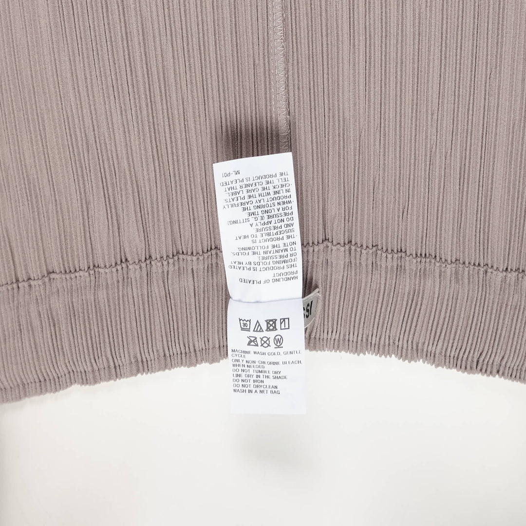 Hatching Pleated Skirt