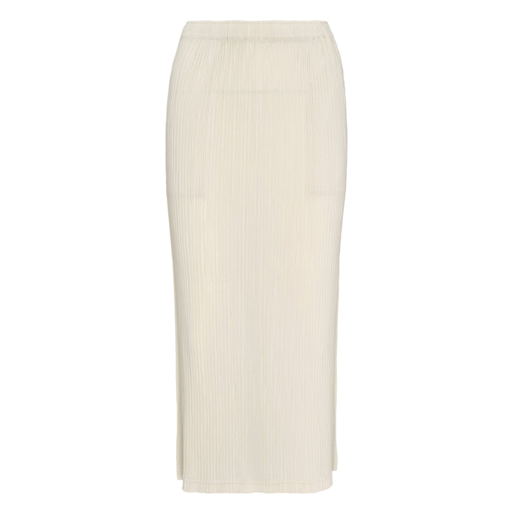 Hatching Pleated Skirt