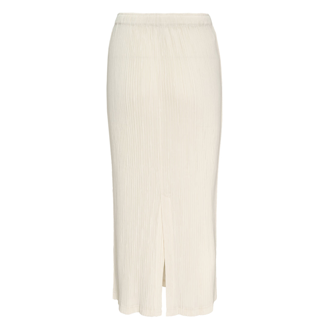 Hatching Pleated Skirt