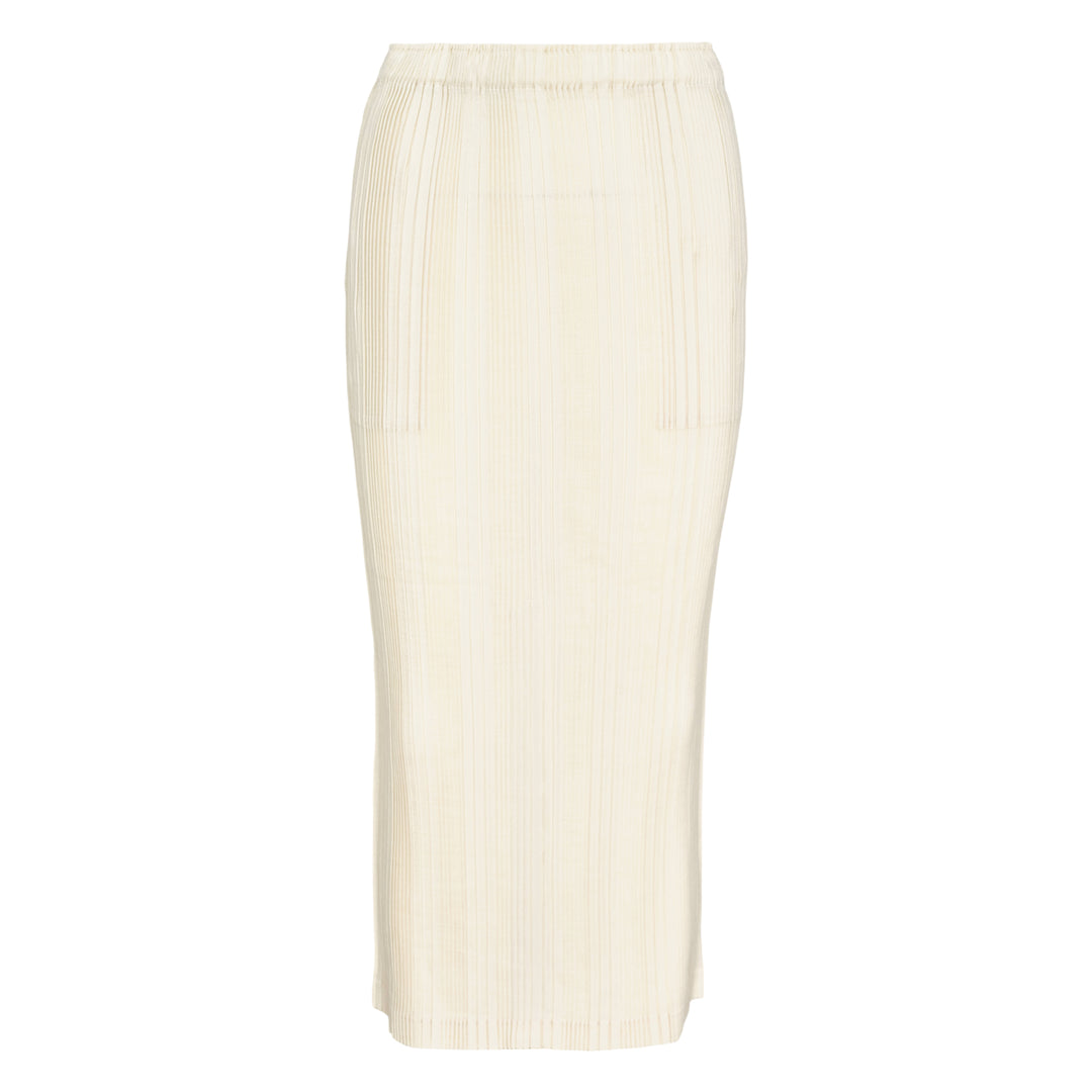 ISSEY MIYAKE Linen-Like Rib Pleated Skirt – Available at Club 21, Official Retailer in Singapore, Malaysia & Thailand with Global Shipping Online