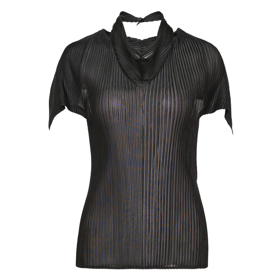 ISSEY MIYAKE Sheer Scarf Pleated Top – Available at Club 21, Official Retailer in Singapore, Malaysia & Thailand with Global Shipping Online