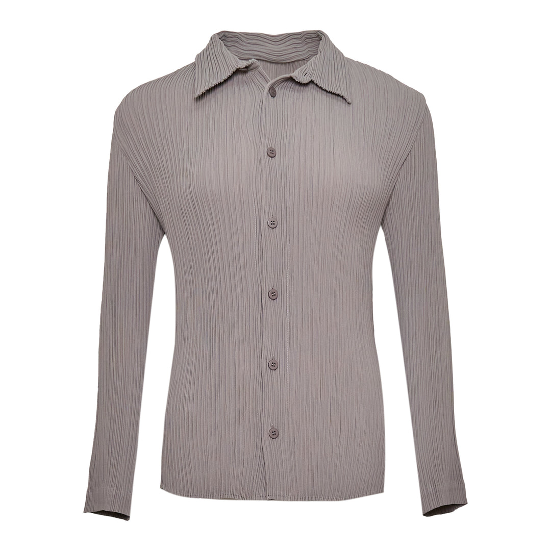 ISSEY MIYAKE Hatching Pleated Shirt – Available at Club 21, Official Retailer in Singapore, Malaysia & Thailand with Global Shipping Online