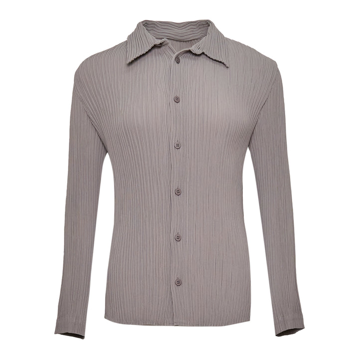 ISSEY MIYAKE Hatching Pleated Shirt – Available at Club 21, Official Retailer in Singapore, Malaysia & Thailand with Global Shipping Online