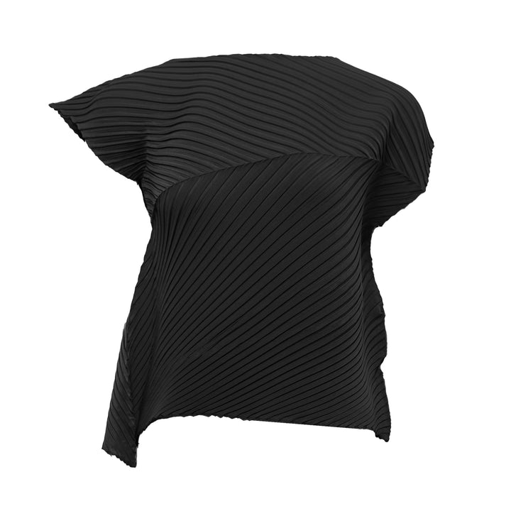 Plaster Pleats Solid Pleated Top