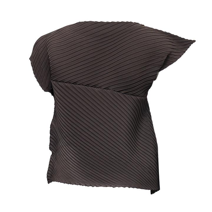 Plaster Pleats Solid Pleated Top