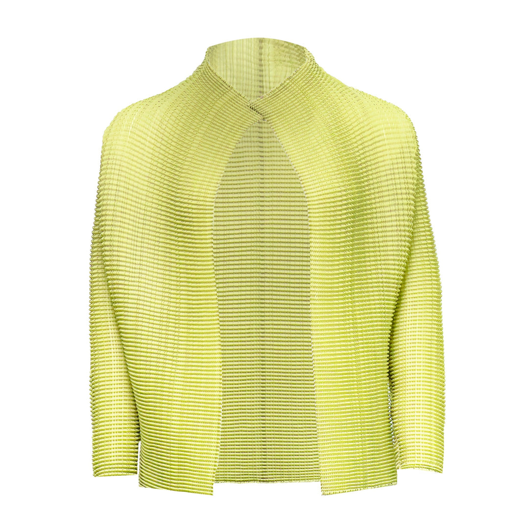 Pleated Cardigan