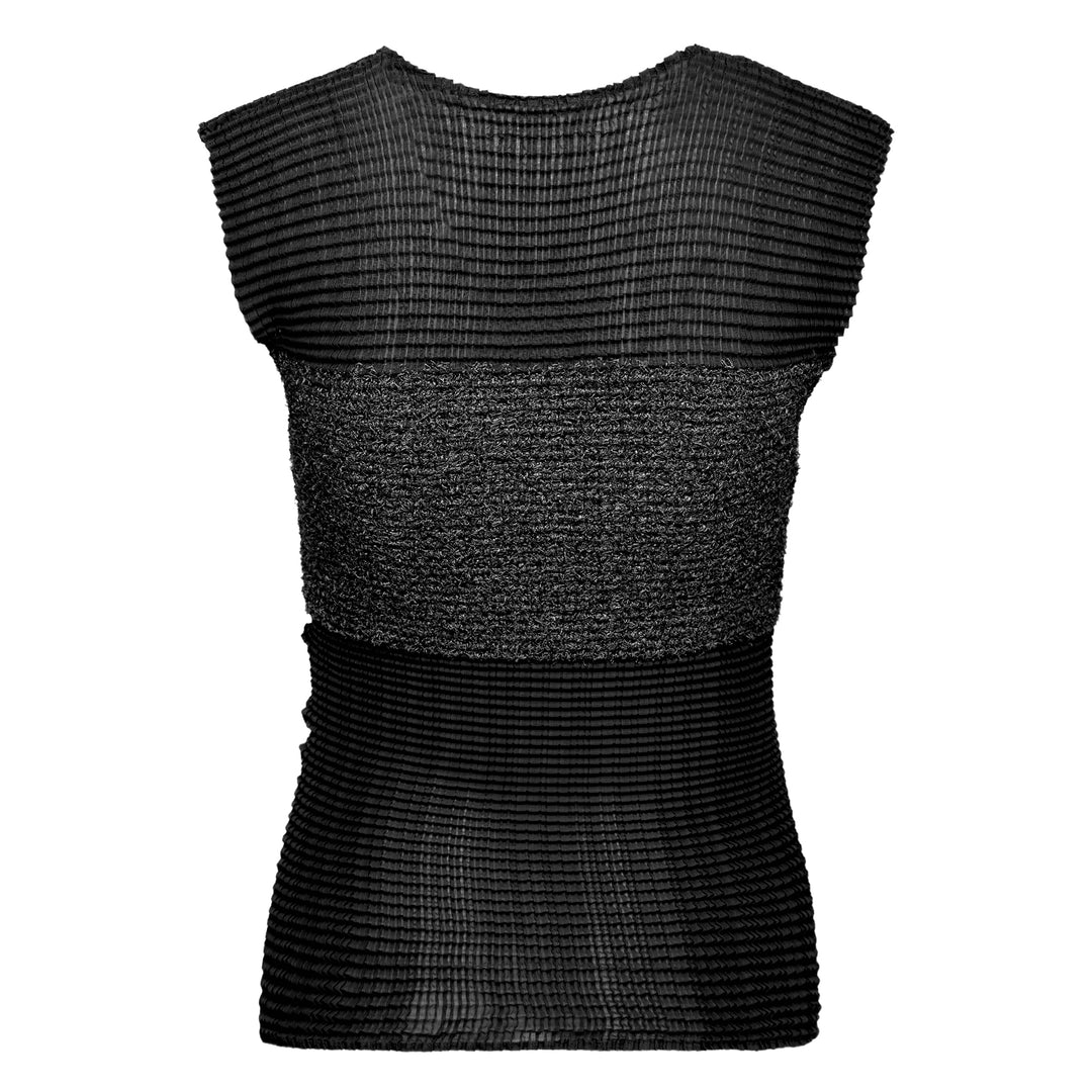 ISSEY MIYAKE Sheer Fuzzy Pleated Top – Available at Club 21, Official Retailer in Singapore, Malaysia & Thailand with Global Shipping Online