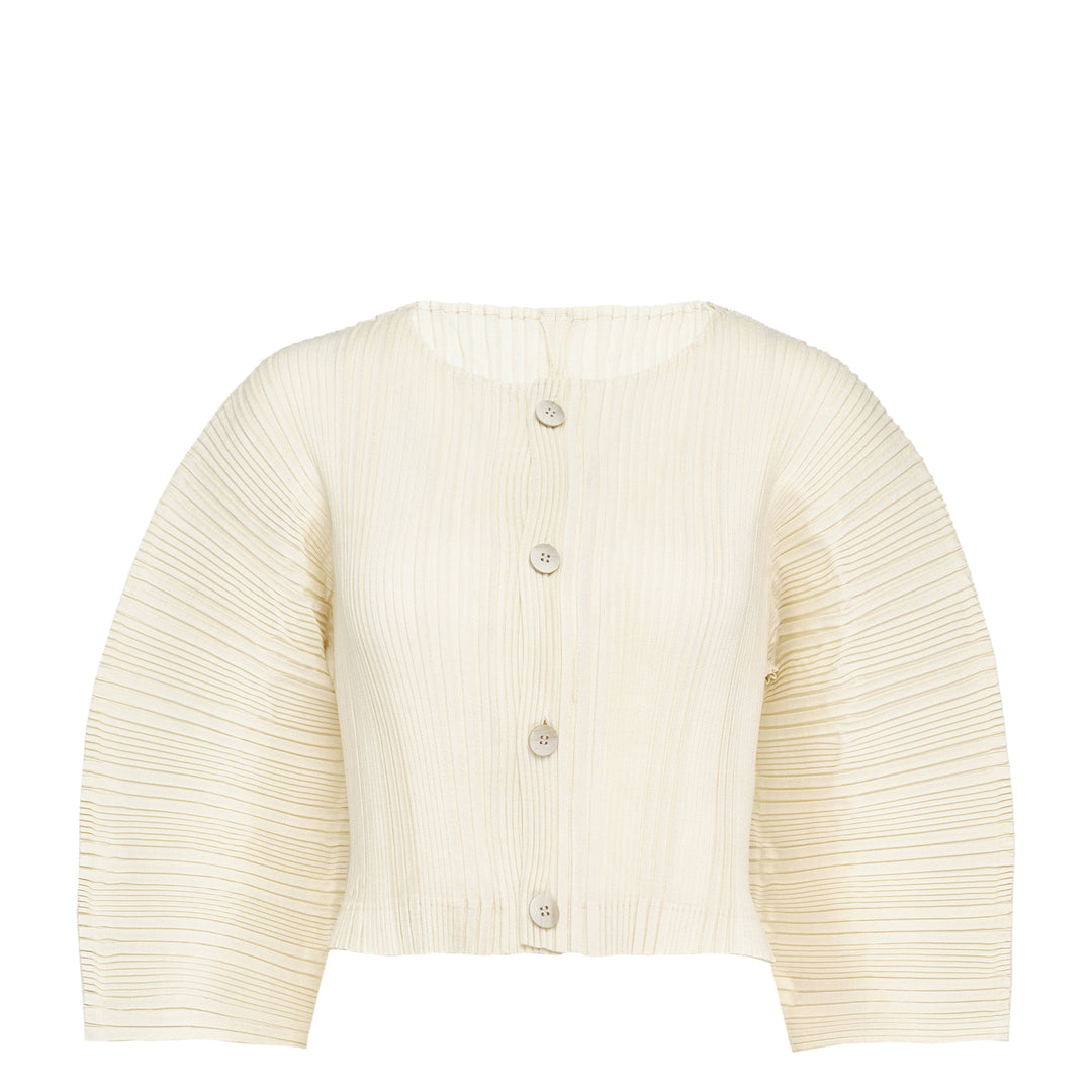 ISSEY MIYAKE Pleated Linen Cardigan – Available at Club 21, Official Retailer in Singapore, Malaysia & Thailand with Global Shipping Online