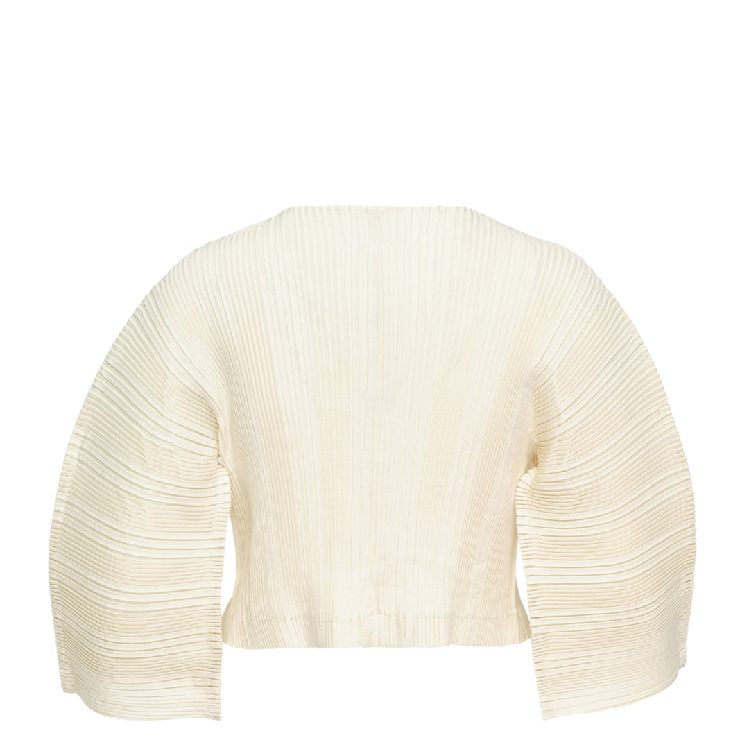 ISSEY MIYAKE Pleated Linen Cardigan – Available at Club 21, Official Retailer in Singapore, Malaysia & Thailand with Global Shipping Online