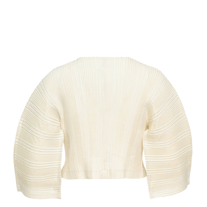 ISSEY MIYAKE Pleated Linen Cardigan – Available at Club 21, Official Retailer in Singapore, Malaysia & Thailand with Global Shipping Online