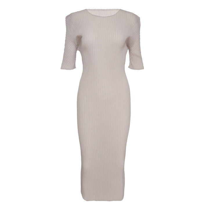 ISSEY MIYAKE Box Shoulder Pleated Dress – Available at Club 21, Official Retailer in Singapore, Malaysia & Thailand with Global Shipping Online