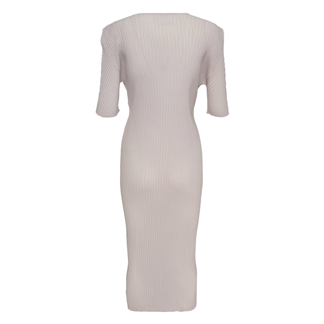 ISSEY MIYAKE Box Shoulder Pleated Dress – Available at Club 21, Official Retailer in Singapore, Malaysia & Thailand with Global Shipping Online