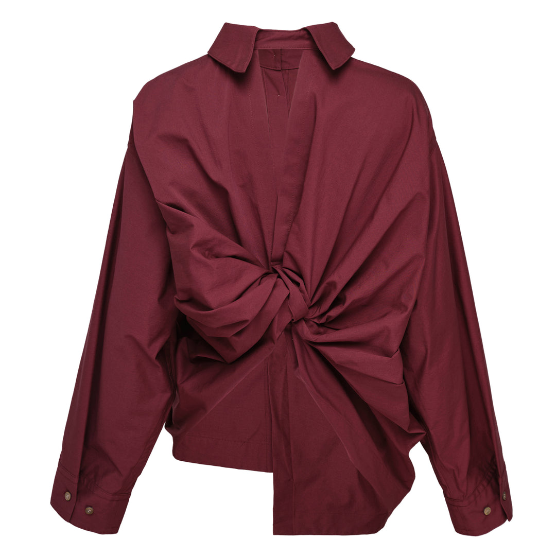 ISSEY MIYAKE Twisted Drape Woven Top – Available at Club 21, Official Retailer in Singapore, Malaysia & Thailand with Global Shipping Online