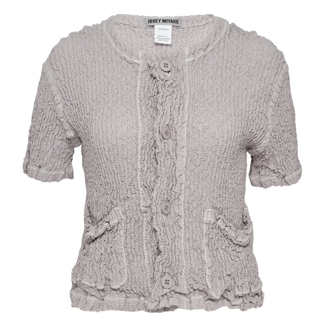ISSEY MIYAKE Wavelet Ensemble Cardigan – Available at Club 21, Official Retailer in Singapore, Malaysia & Thailand with Global Shipping Online