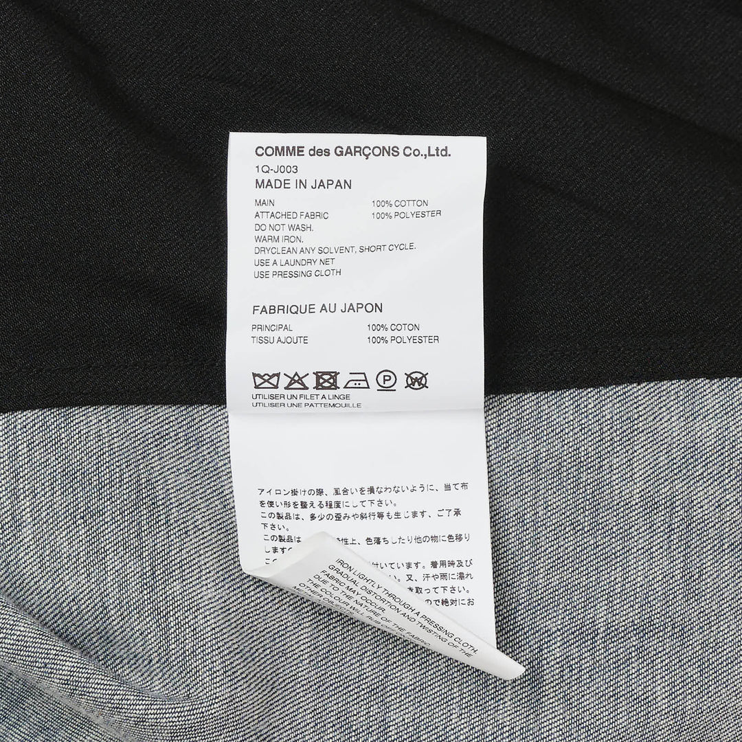 COMME des GARCONS BLACK Denim Panel Jacket – Available at Club 21, Official Retailer in Singapore, Malaysia & Thailand with Global Shipping Online