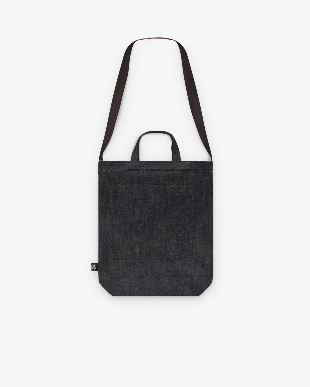Denim Top-Handle Tote Bag