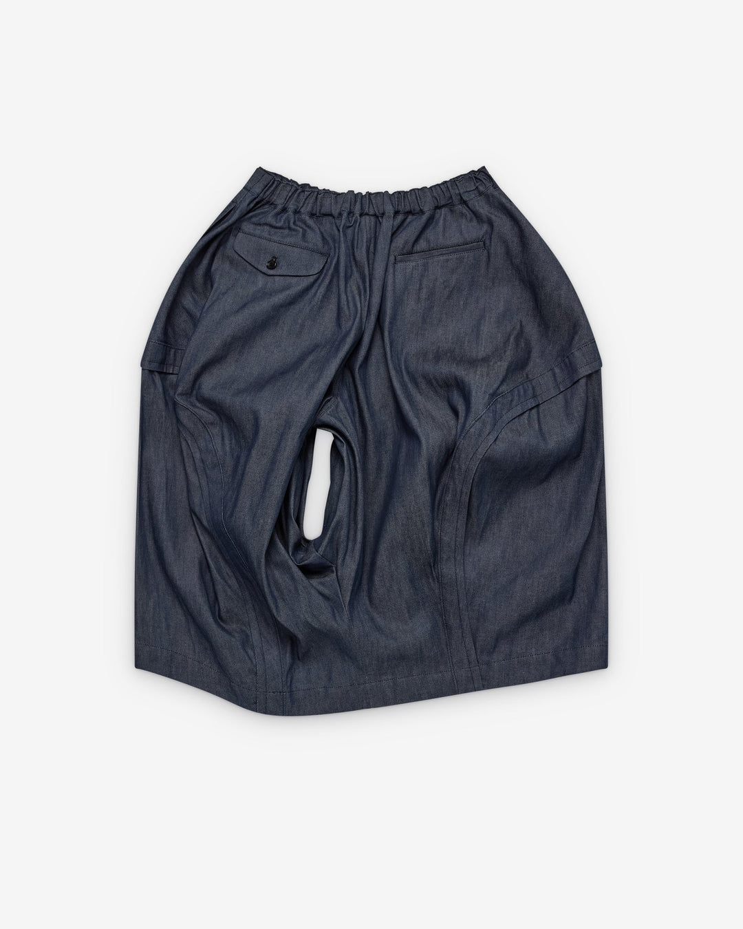 Balloon Silhouette Draped Pleat Skirt