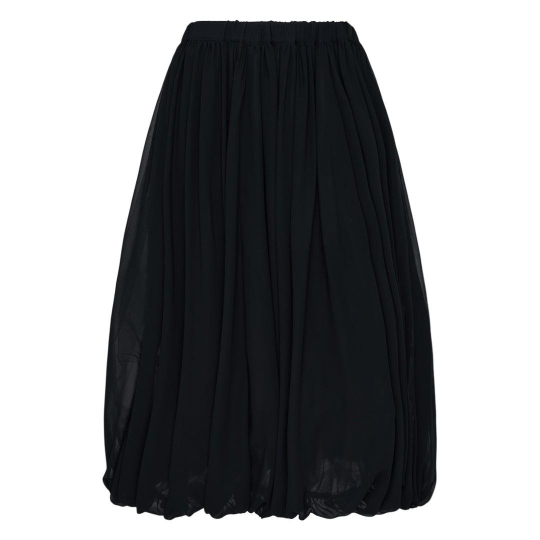 Black Bubble Hem Skirt