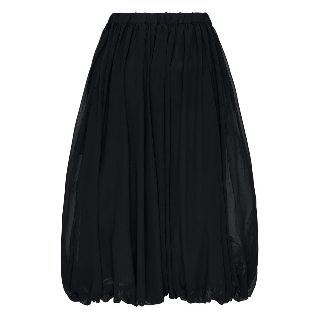 Black Bubble Hem Skirt