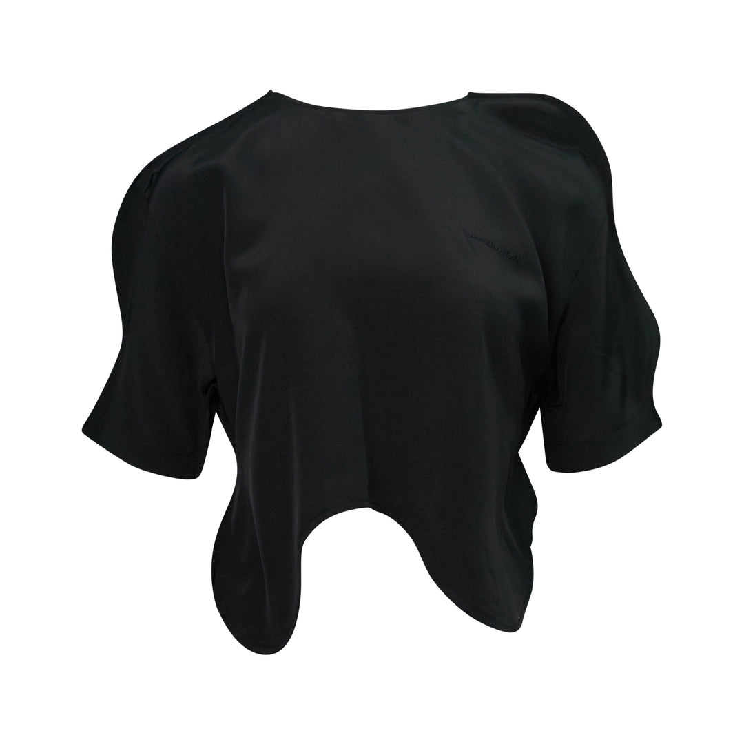 Black Wavy Blouse