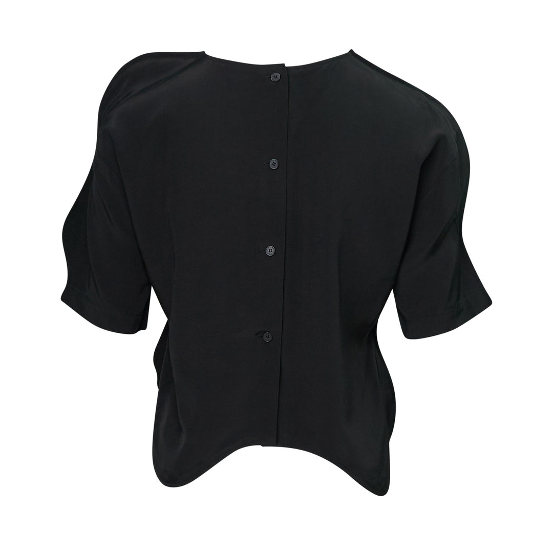 Black Wavy Blouse