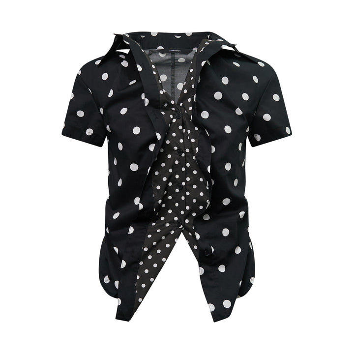 Polka Dot Ruffled Shirt