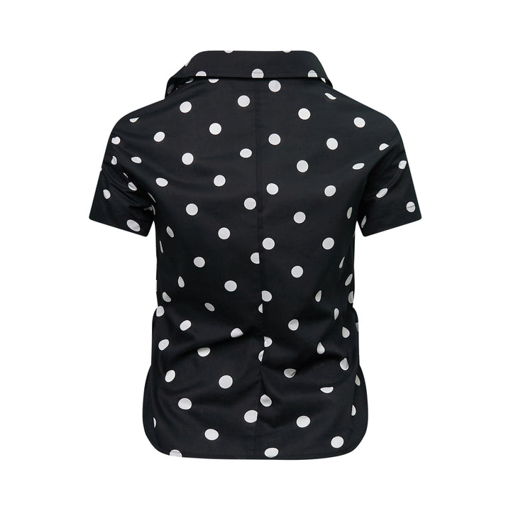 Polka Dot Ruffled Shirt