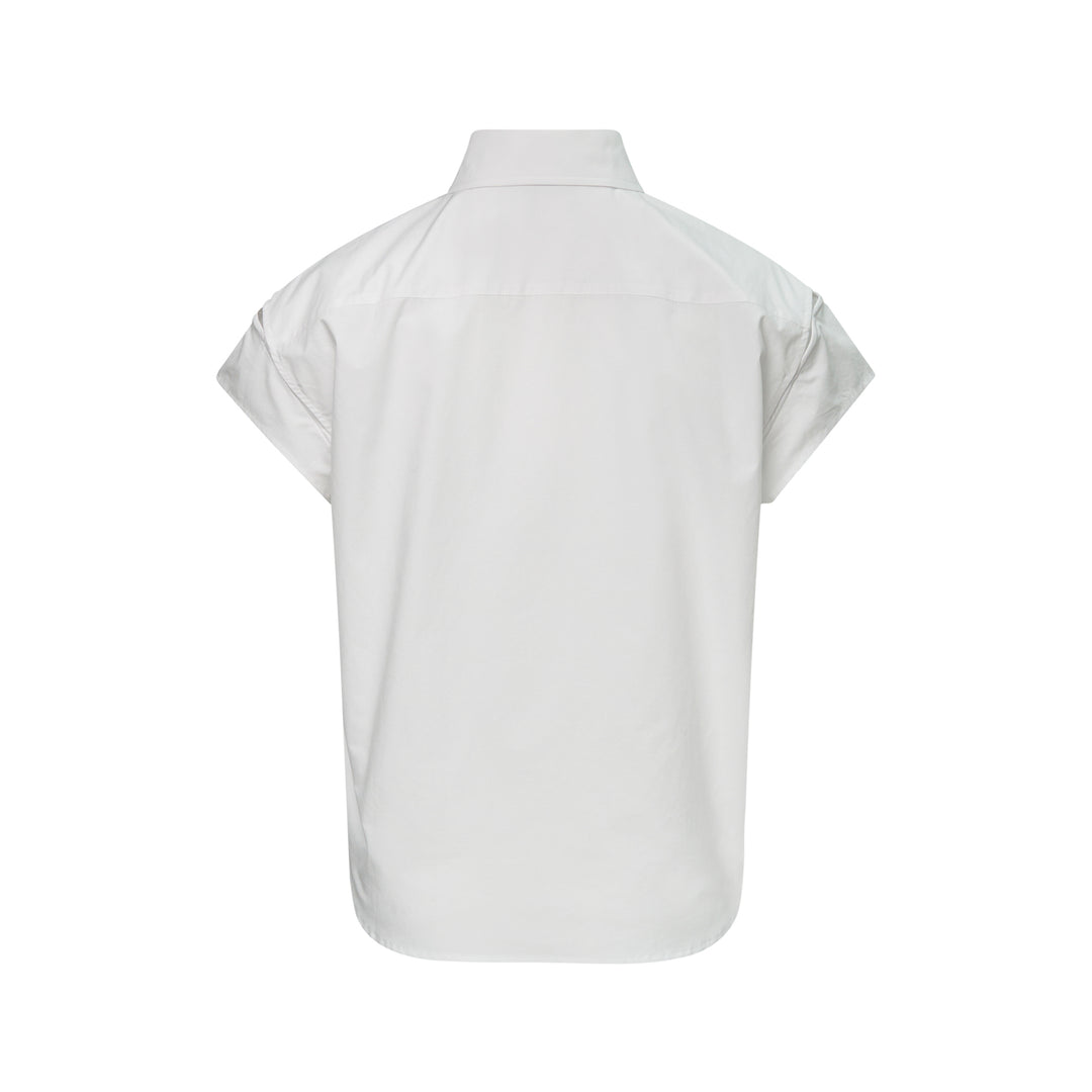 Navy Check Wire-Sleeve Shirt