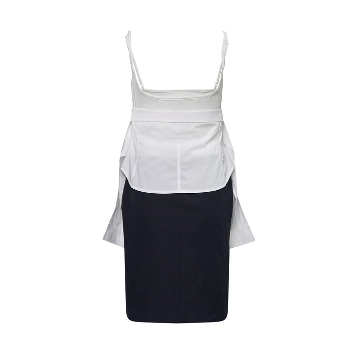 White Shirt Combination Dress