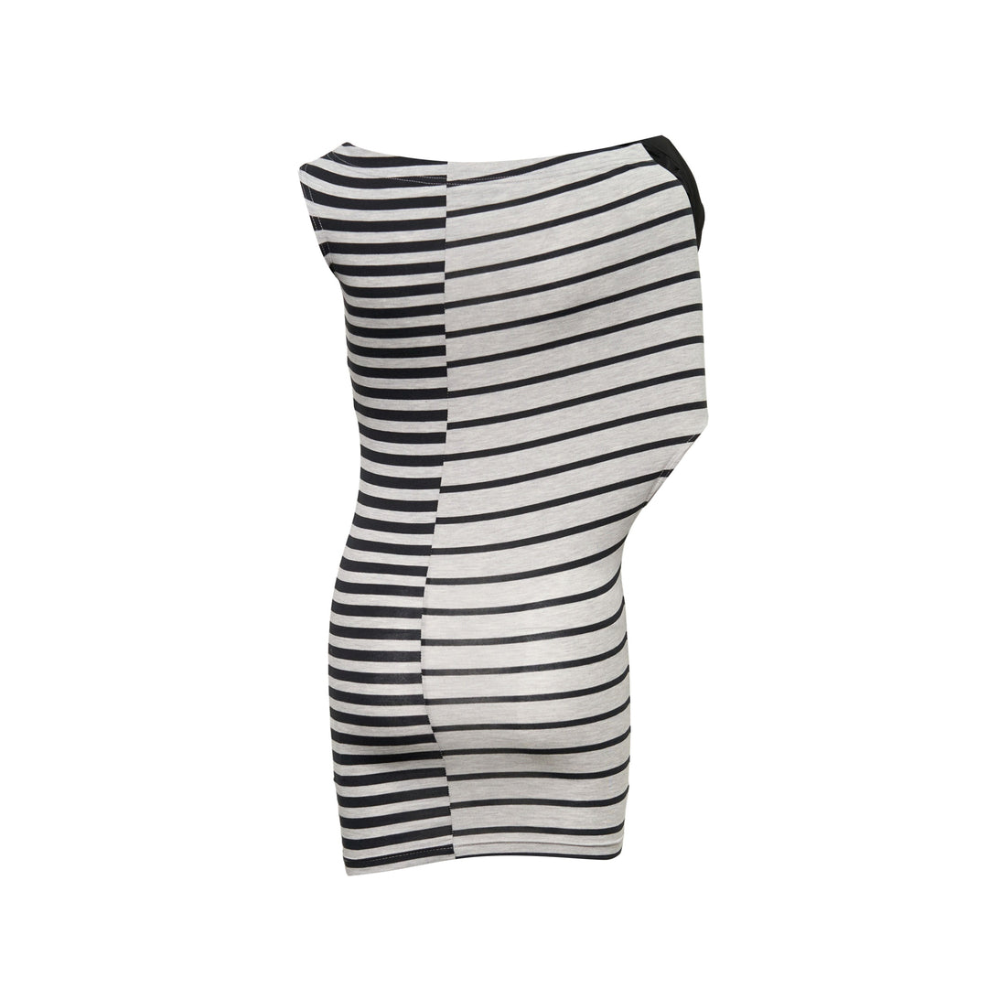 Women Striped Corsage Top